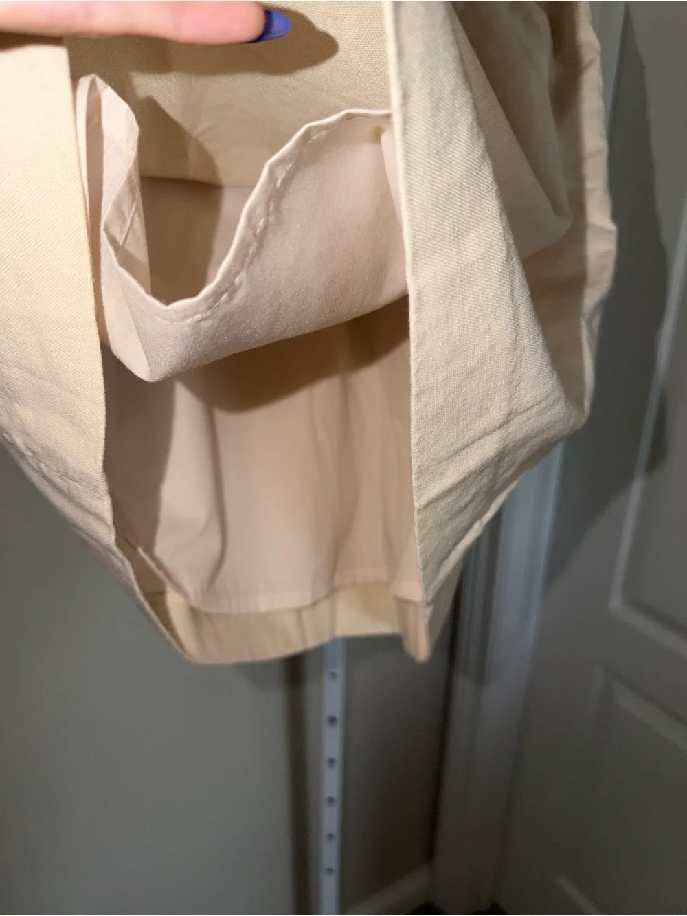 J.Crew Re-Imagined Linen Blend Paperbag Waist Mini Skirt Cream Size 8